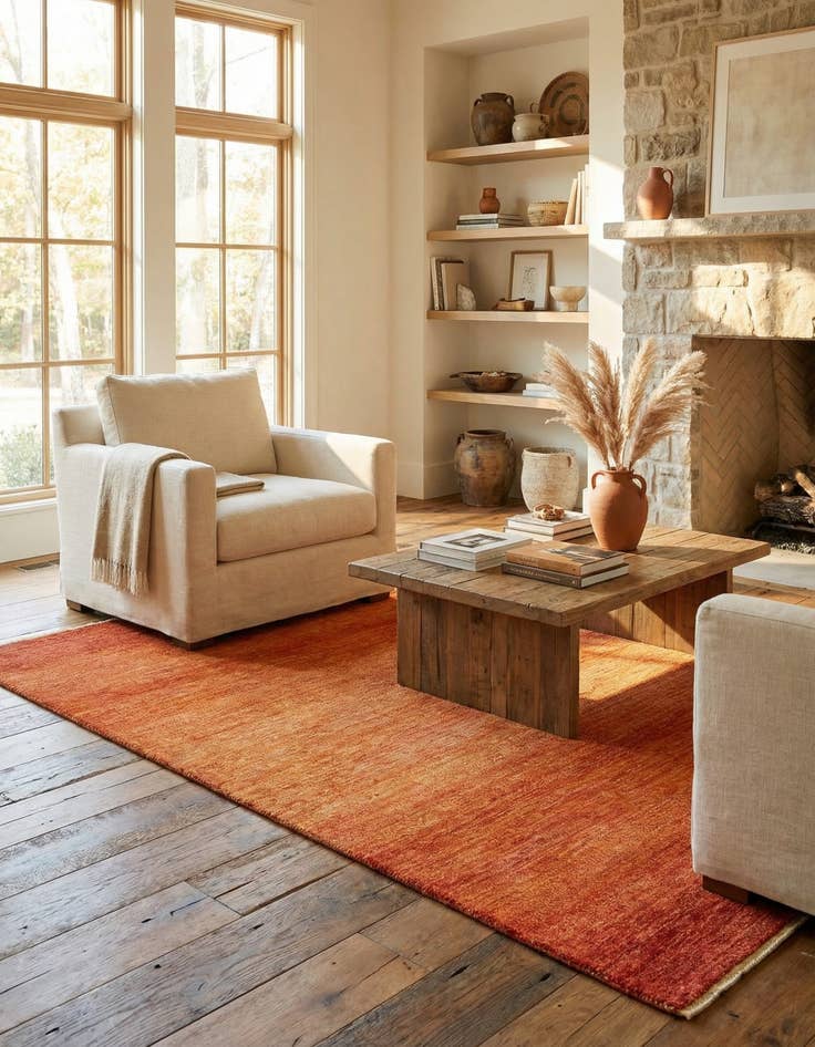 Detail image of 4' 1 x 6' Amaleh Wool Rug