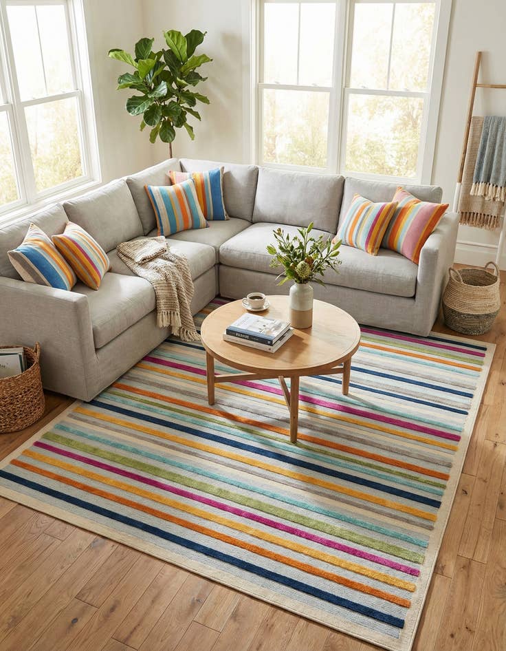 Detail image of 9' x 12'  Washable Aruba Indoor / Outdoor Rug