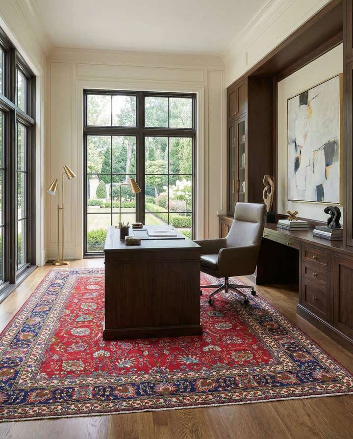 10' 1 x 12' 6 Tabriz Wool Rug