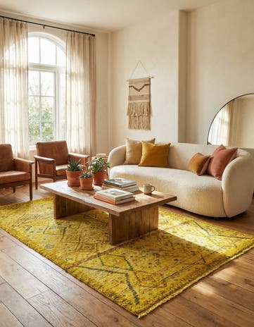 5' 4 x 8' 4 Hand Knotted Darya Wool Rug