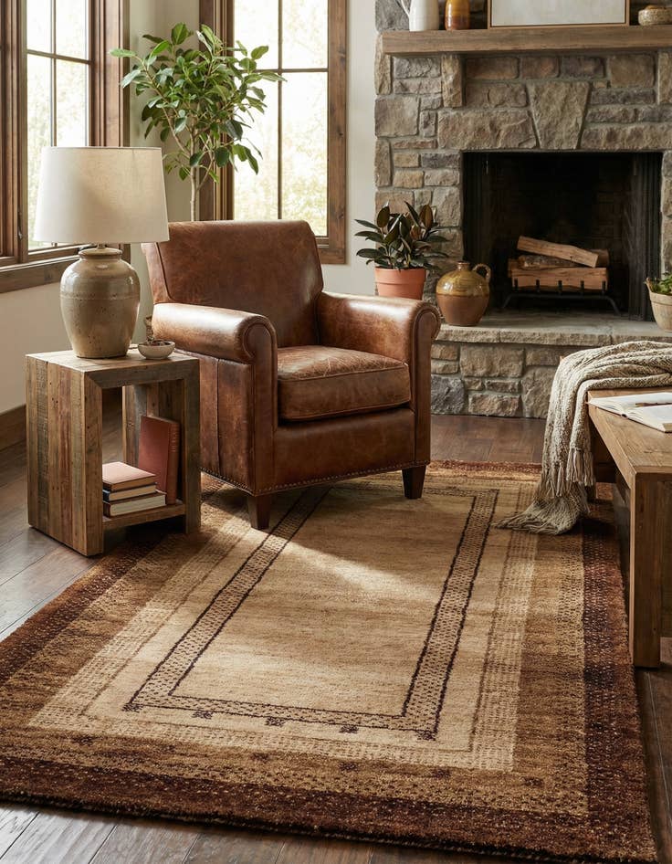 Detail image of 2' 5 x 4' 8  Hand Knotted Gabbeh Wool Rug