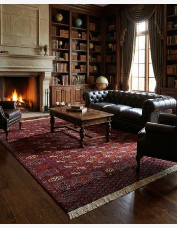 6' 4 x 9' 7 Bokhara Wool Rug
