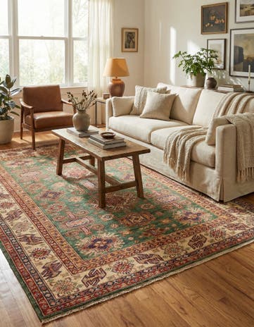 5' 9 x 7' 11 Hand Knotted Kazak Oriental Rug