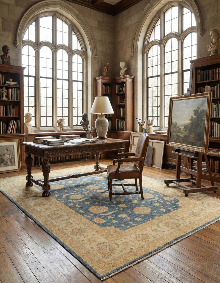 Detail image of 8' 2 x 11' 1 Kaizar Wool Rug