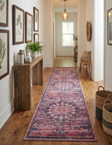 2' 7 x 12' Washable Francesca Runner Rug