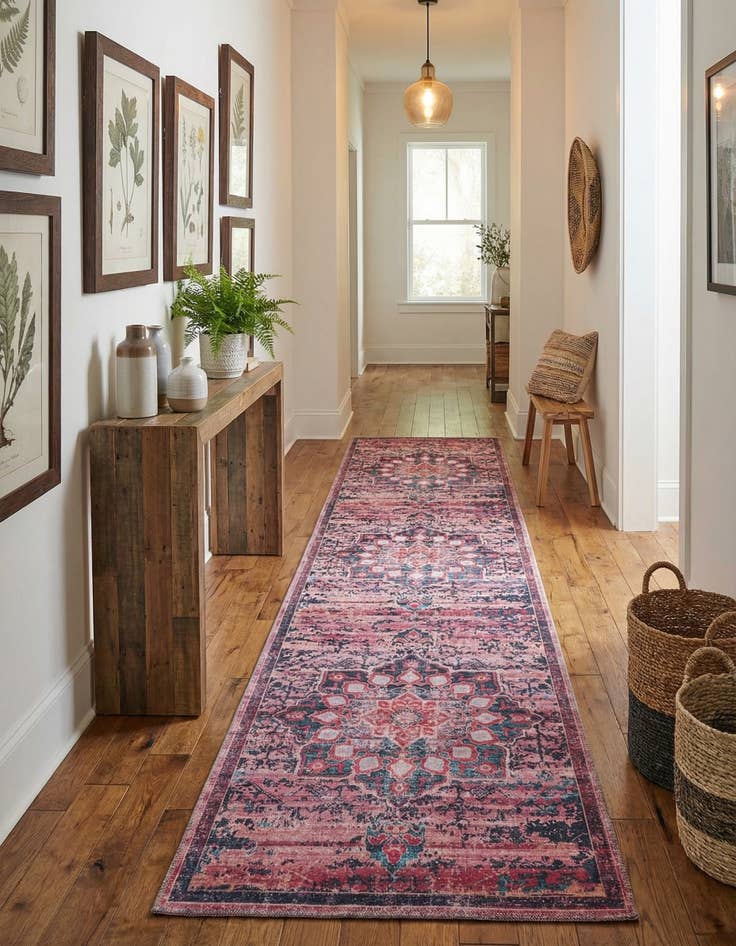 Detail image of 2' 7 x 12'  Washable Renaissance Runner Rug