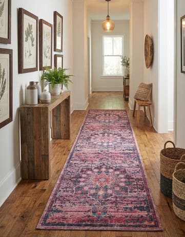 2' 7 x 12' Washable Francesca Runner Rug