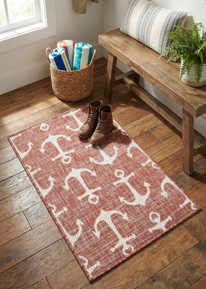 2' x 3' Easy-Clean Coastal Indoor / Outdoor Rug