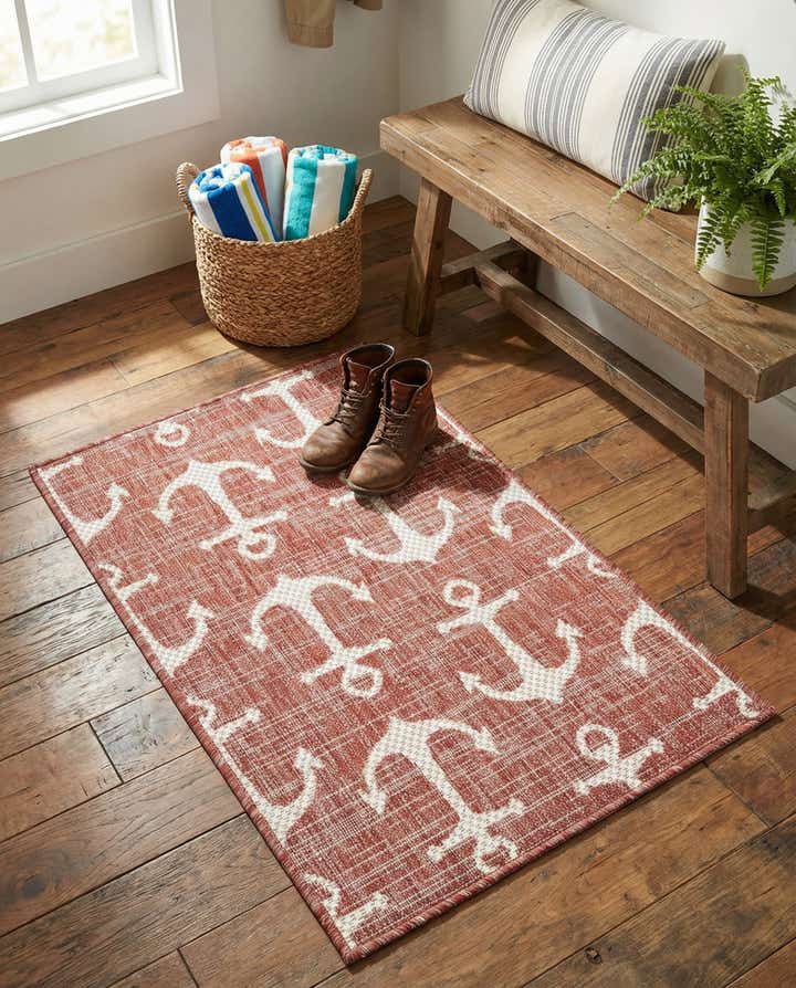2' x 3' Easy-Clean Coastal Indoor / Outdoor Rug