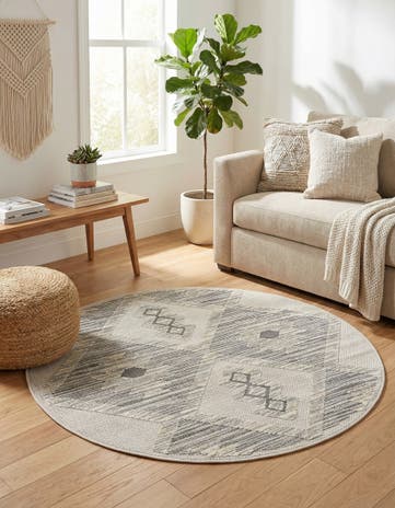 5' 3 x 5' 3 Arlo Round Rug