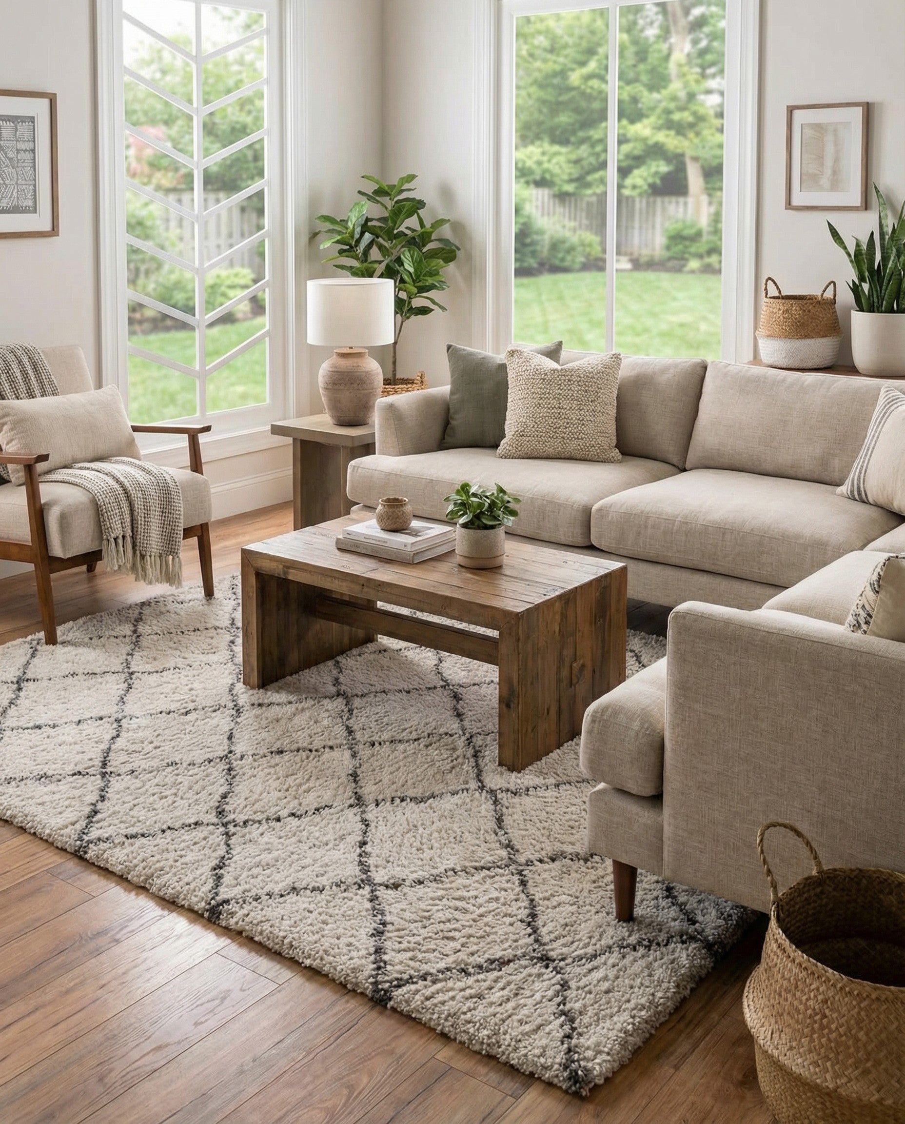  8' x 8' Moroccan Shag Square Rug