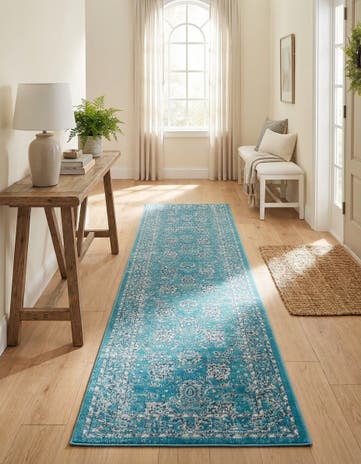 Blue Lucerne Runner Rug