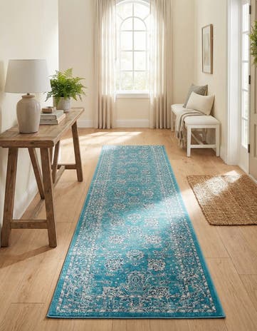 Blue Lucerne Runner Rug