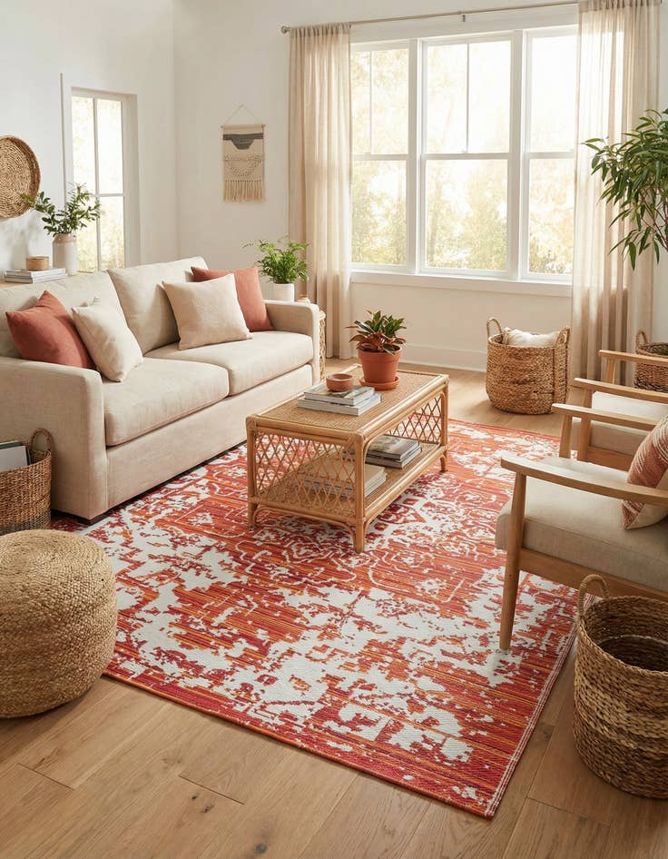 Detail image of  7' 10 x 10'  Washable Vista Breeze Indoor / Outdoor Rug