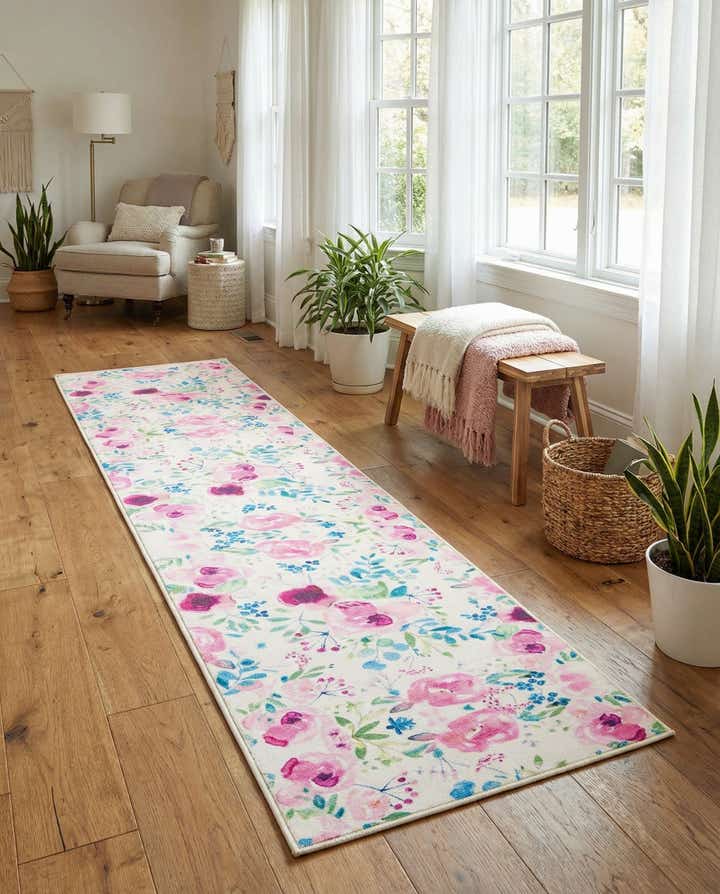 2' x 10' Easy-Clean Jill Zarin Caribbean Indoor / Outdoor Runner Rug