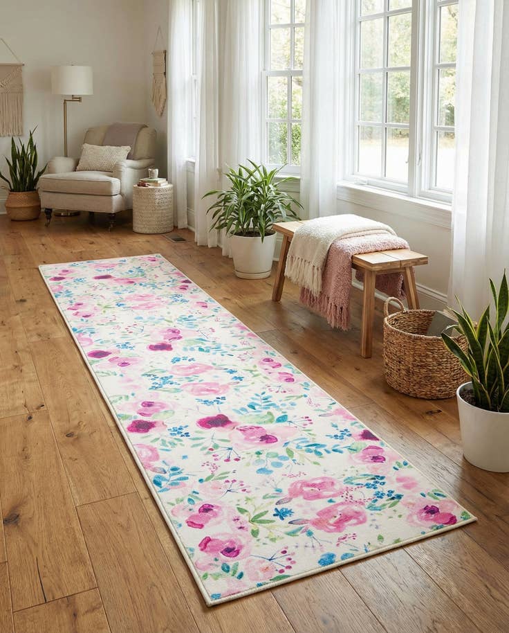 Detail image of 2' x 10' Easy-Clean Jill Zarin Caribbean Indoor / Outdoor Runner Rug