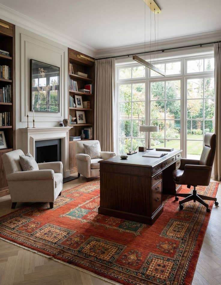 Detail image of 5' 6 x 8' 9 Luribaft Wool Rug