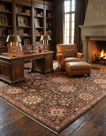 6' 8 x 8' 5 Hand Knotted Ariana Ziegler Oriental Rug