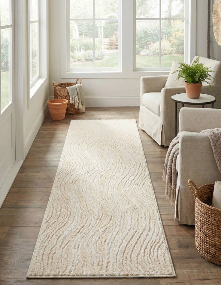 Detail image of  2' 7 x 10' Sepia Runner Rug