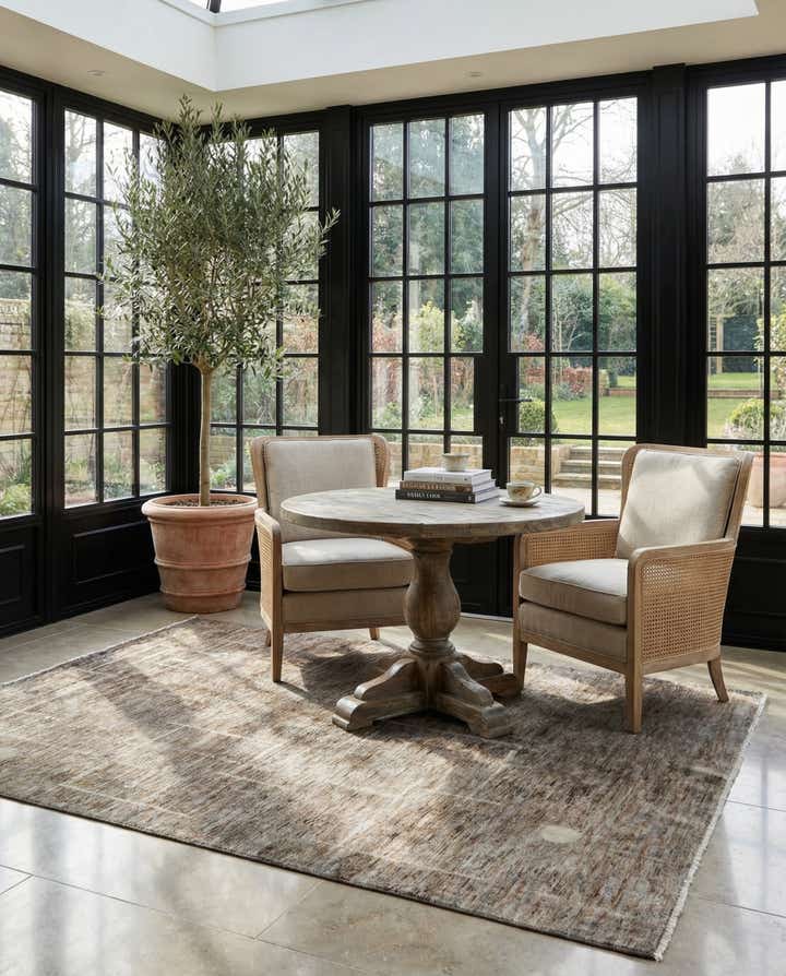 5' x 6' 7 Hand Knotted Modern Ziegler Rug