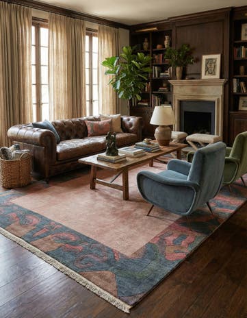 8' 5 x 11' 4 Hand Knotted Tibet Wool Rug