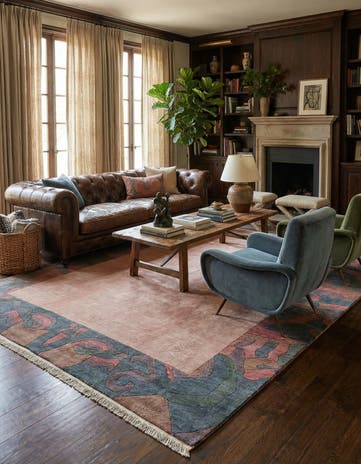 8' 5 x 11' 4 Hand Knotted Tibet Wool Rug