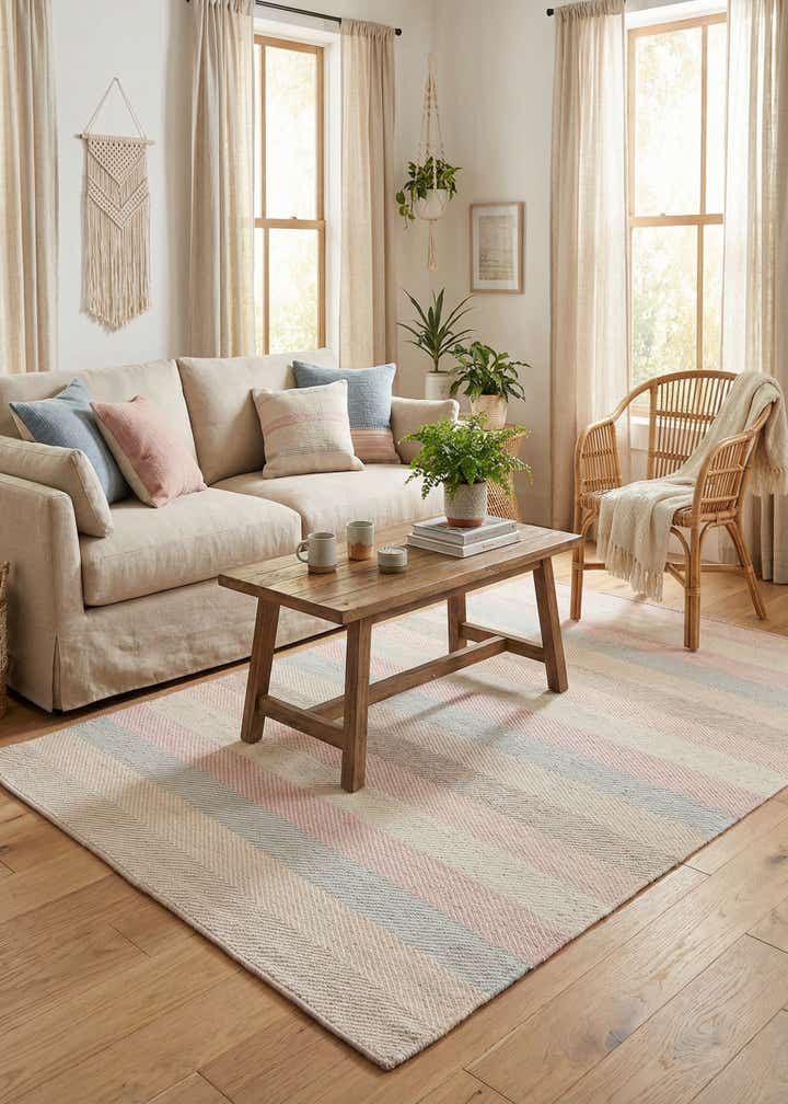 3' 11 x 5' 8 Hand Knotted Kilim Wool Rug