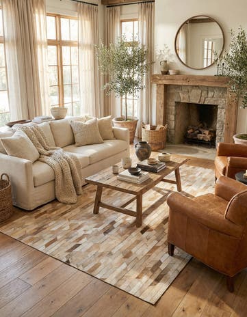 5' x 7' 11 Cowhide - Patchwork Rug