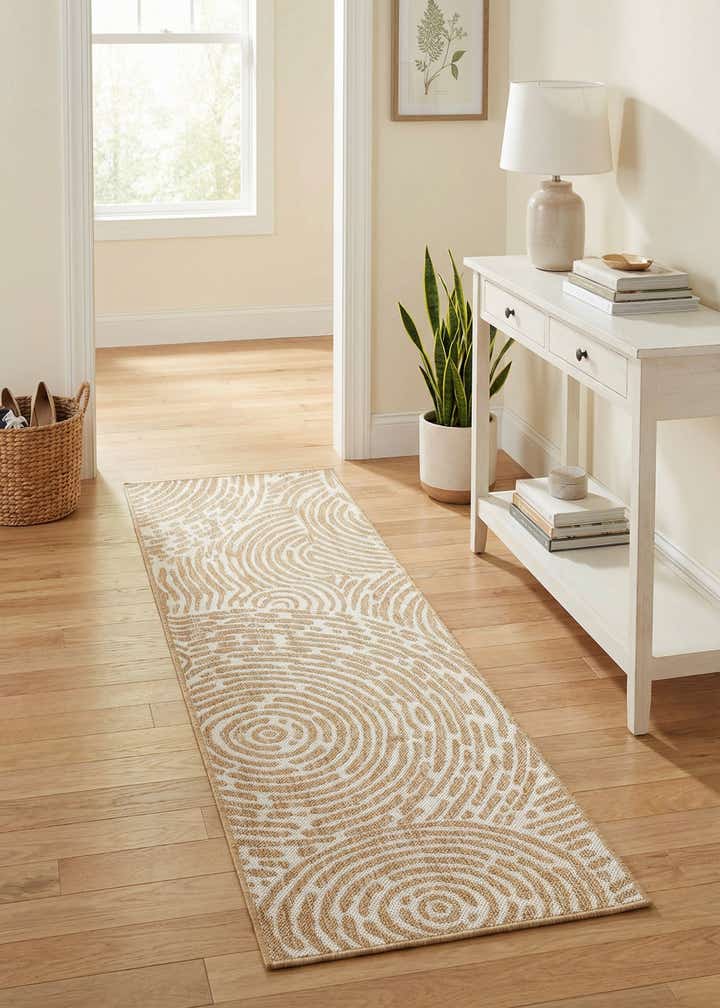 2' x 6' Easy-Clean Modern Indoor / Outdoor Runner Rug