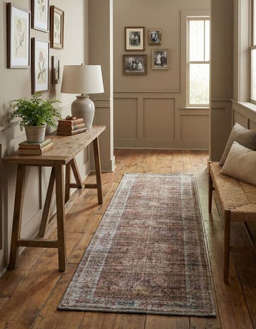2' x 6' Washable Nostalgia Runner Rug