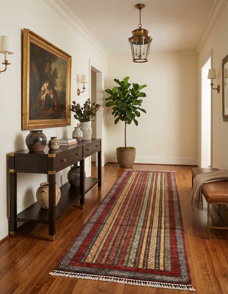 Detail image of 2' 8 x 11' 9 Schall Wool Runner Rug