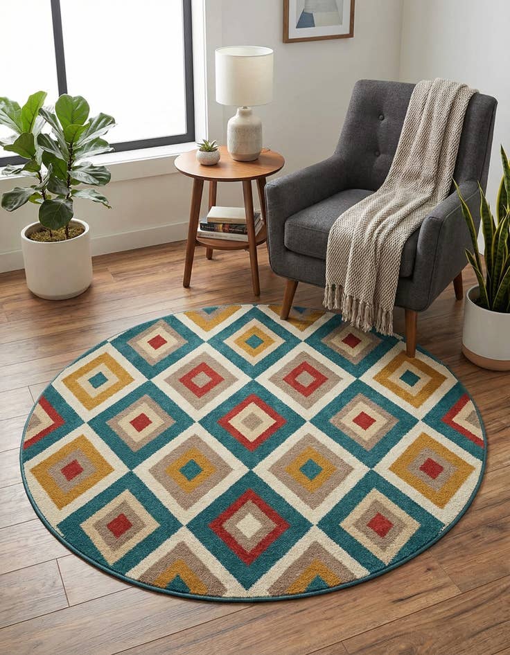 Detail image of  3' 1 x 3' 1 Laguna Round Rug