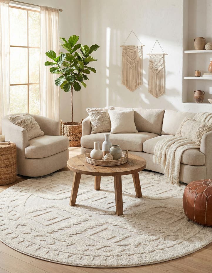 10' x 10' Boho Round Rug