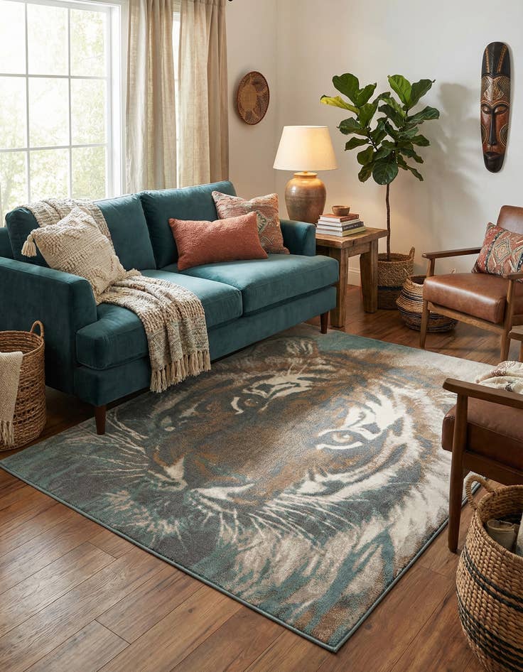 Detail image of  7' 10 x 7' 10 Savannah Square Rug