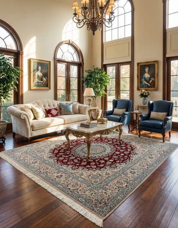 6' 4 x 6' 10 Nain Square Rug