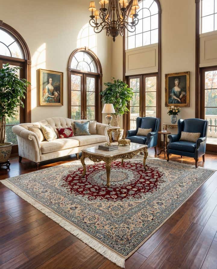 6' 4 x 6' 10 Nain Square Rug