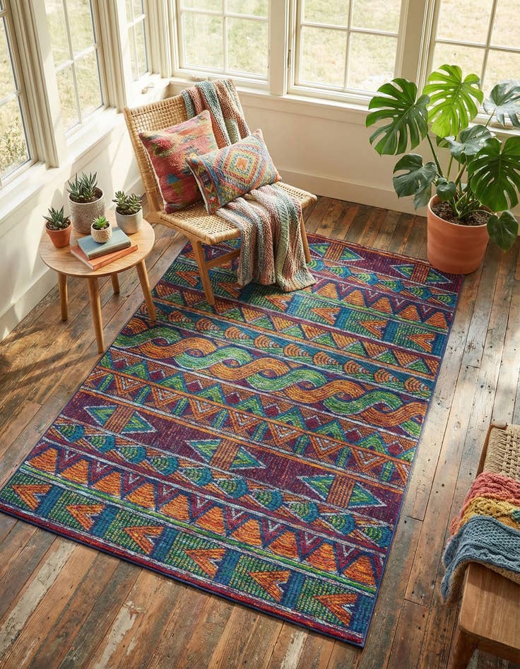 Detail image of  5' 3 x 8' Calypso Rug