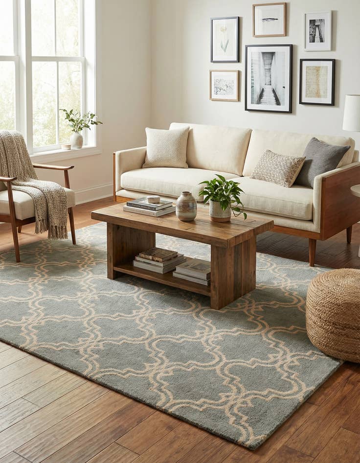 Detail image of 5' x 8' Luna Wool Rug