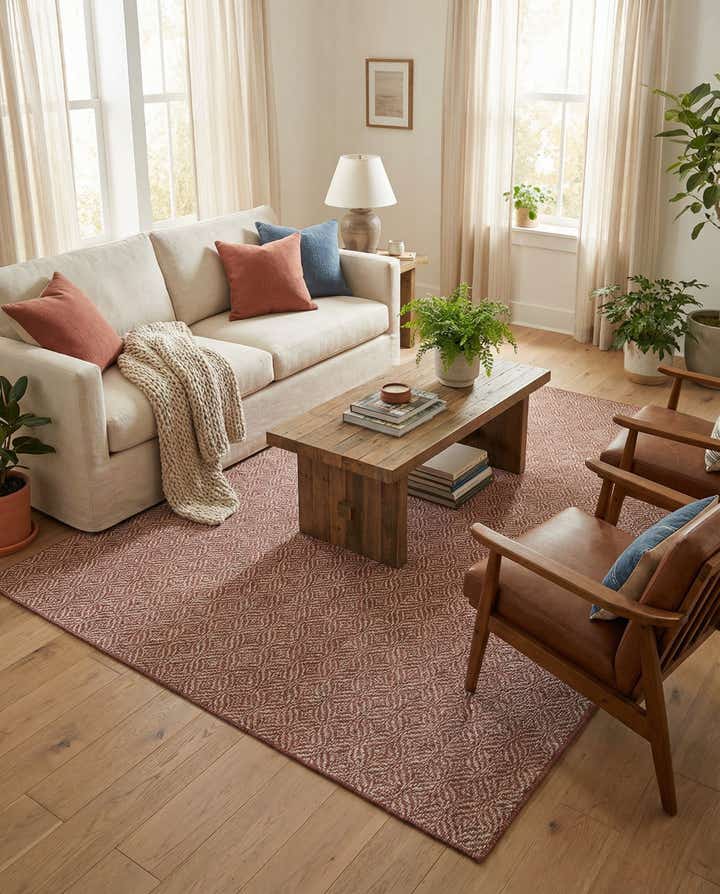 7' 10 x 11' Easy-Clean Trellis Indoor / Outdoor Rug