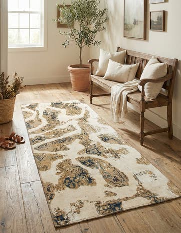 3' x 6' Hand Knotted Ultra Vintage Persian Wool Runner Rug