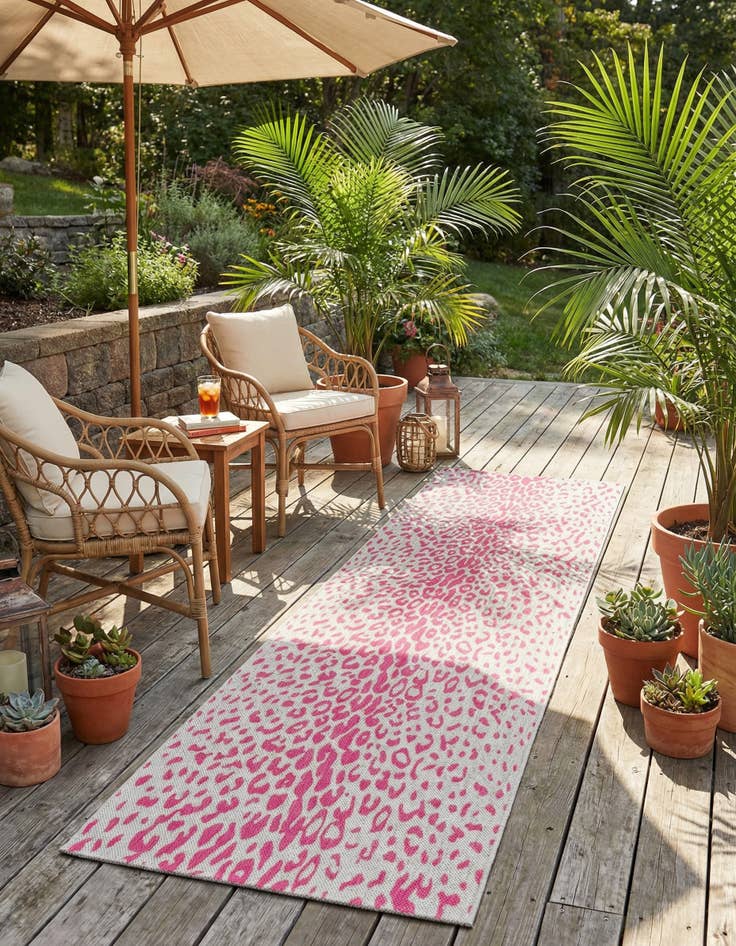 Detail image of  2' 7 x 10'  Washable Safari Indoor / Outdoor Runner Rug