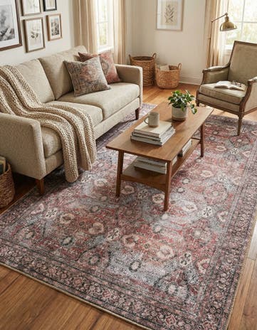 5' 1 x 8' Washable Timeless Rug