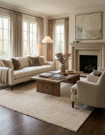 8' x 10' 3 Hand Knotted Oushak Wool Rug