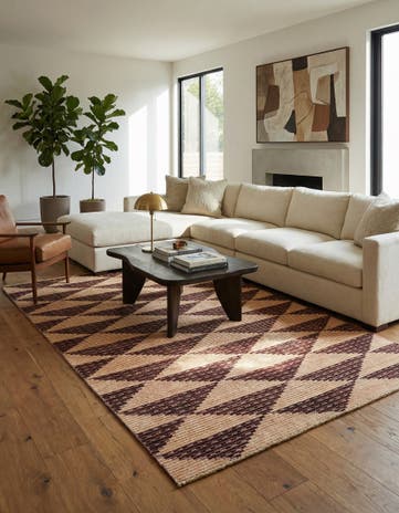 6' 4 x 9' 6 Hand Knotted Modern Ziegler Rug