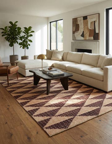 6' 4 x 9' 6 Hand Knotted Modern Ziegler Rug
