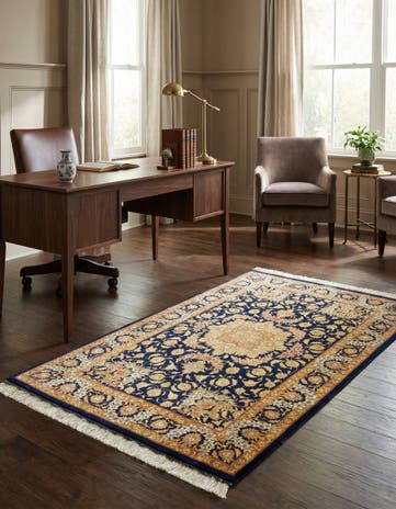 2' 7 x 4' 1 Ghom Silk Rug