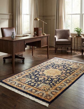 2' 7 x 4' 1 Ghom Silk Rug