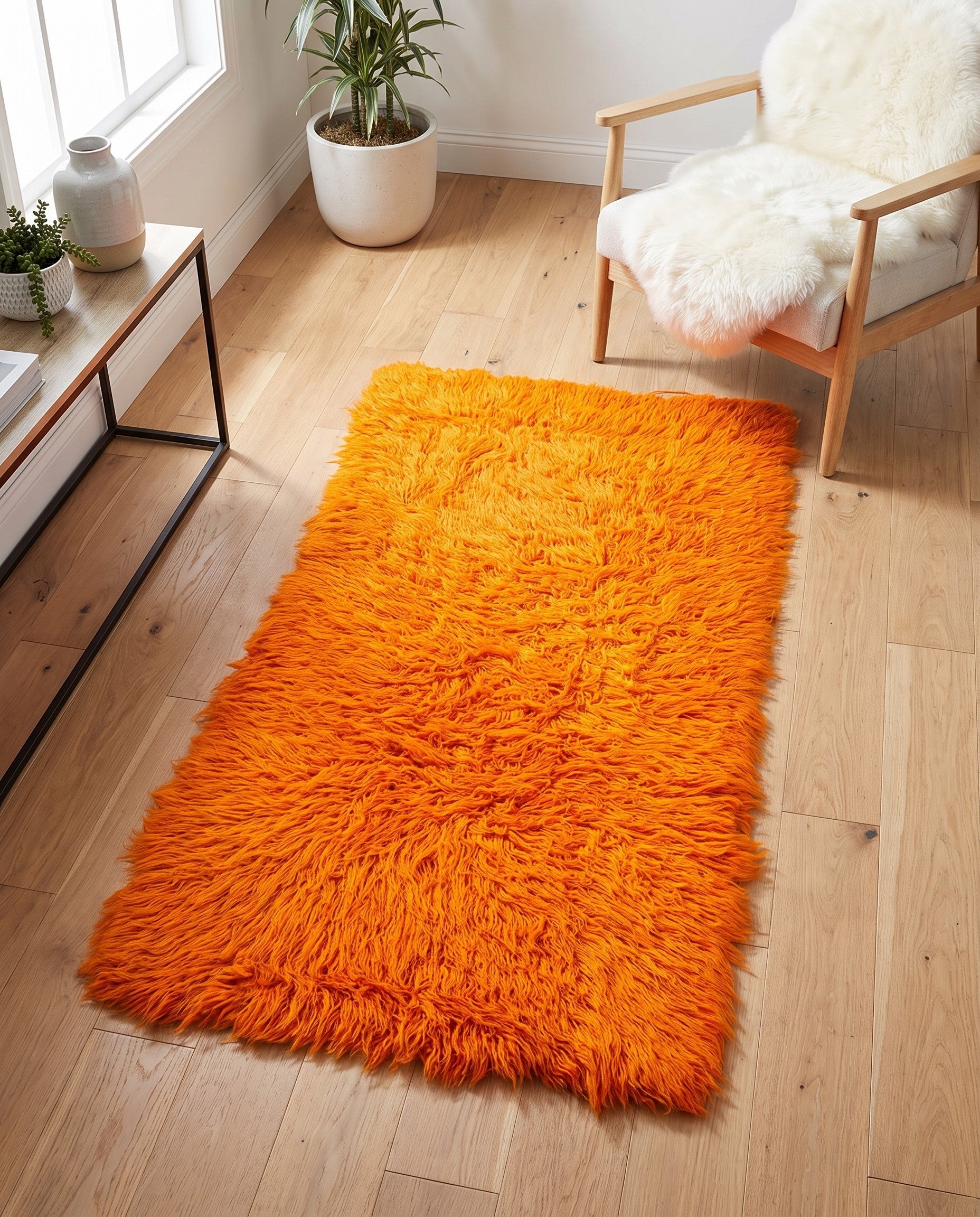 2' 7 x 4' 10 Hand Knotted Moroccan Wool Rug