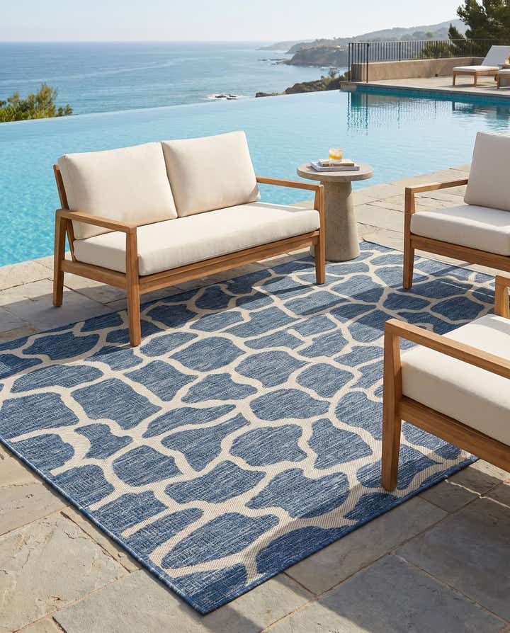 5' 3 x 8' Easy-Clean Safari Indoor / Outdoor Rug