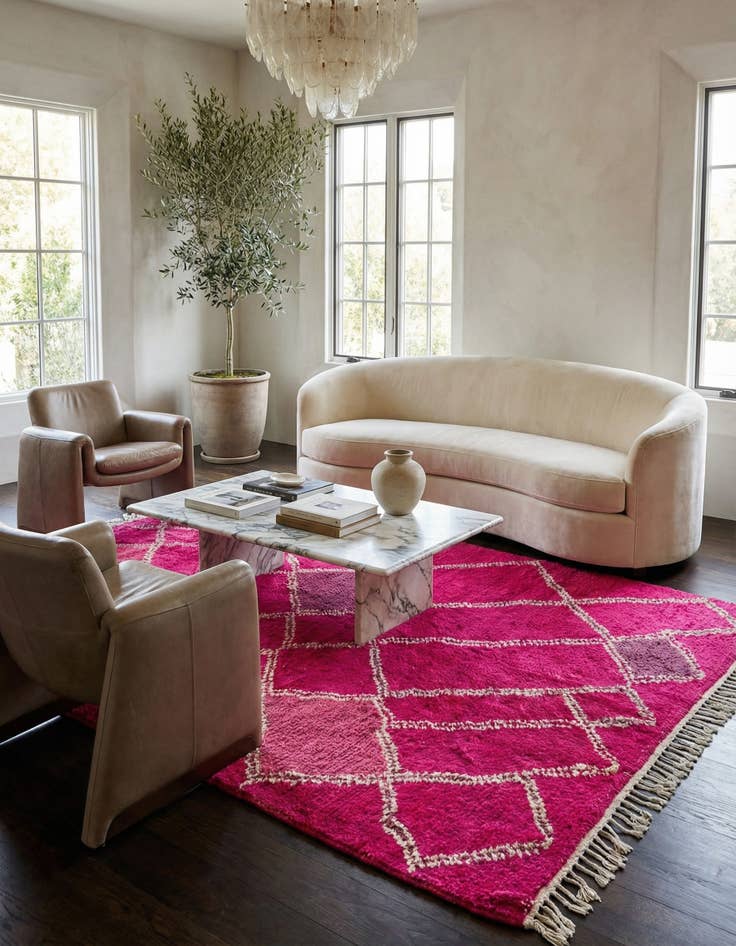 Detail image of 5' x 8' 2  Hand Knotted Moroccan Wool Rug